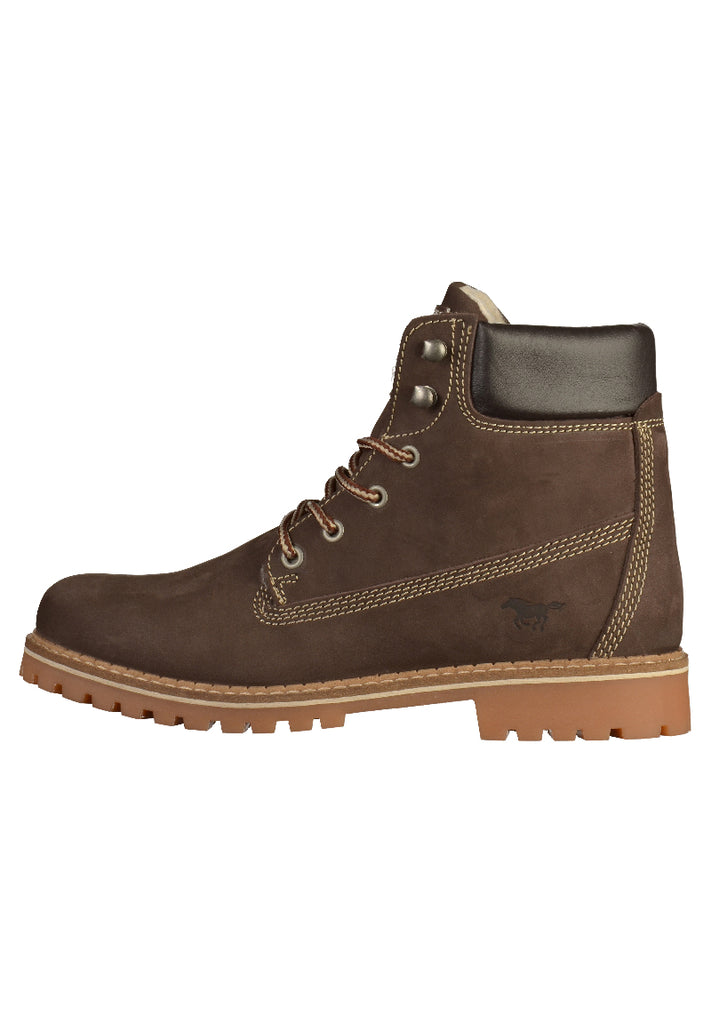 Mustang Stiefelette Leder Dunkelbraun - surf4shoes