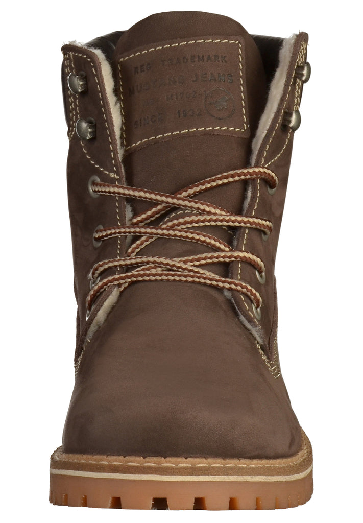 Mustang Stiefelette Leder Dunkelbraun - surf4shoes