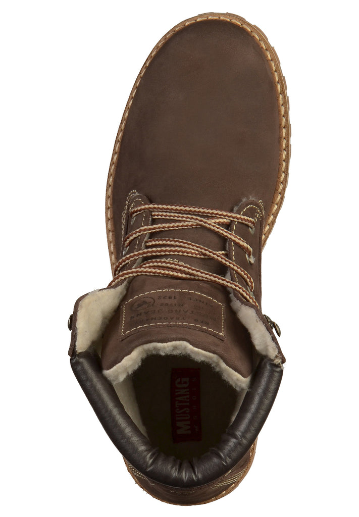 Mustang Stiefelette Leder Dunkelbraun - surf4shoes