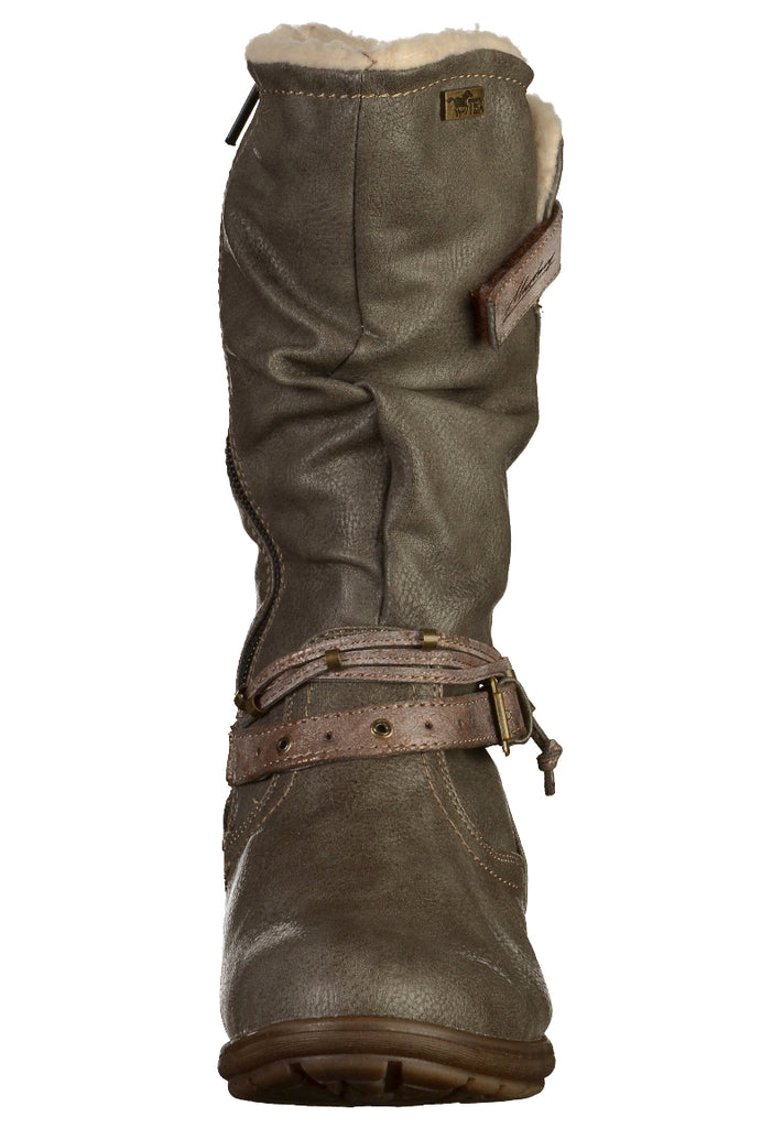 Mustang Stiefel Lederimitat Dunkelgrau - surf4shoes