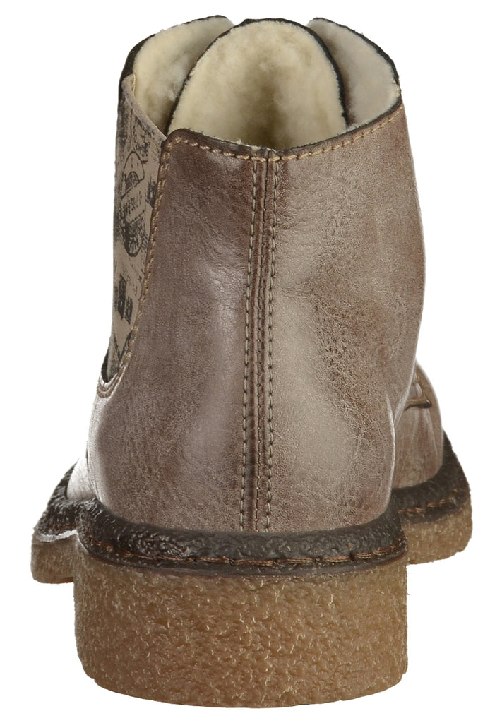 Rieker Stiefelette Lederimitat Grau/Braun - surf4shoes