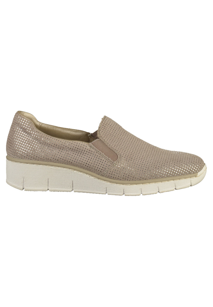 Rieker Slipper Leder Grau - surf4shoes