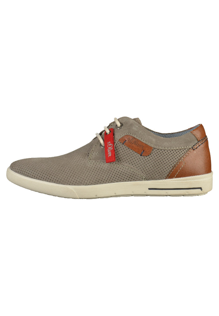 s.Oliver Halbschuhe Leder Grau - surf4shoes