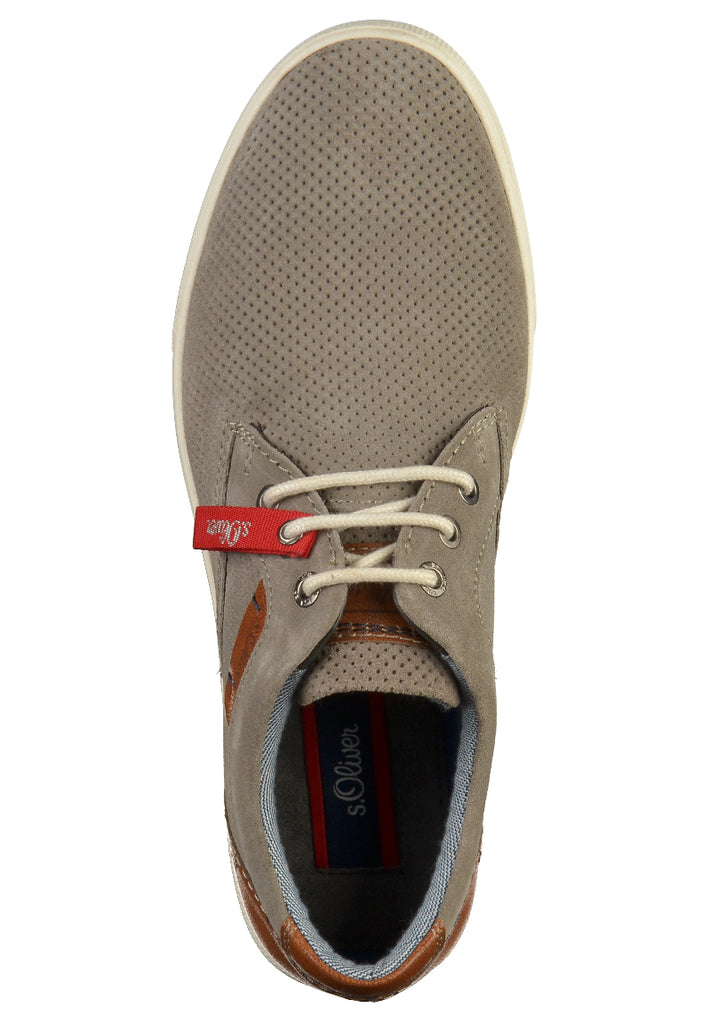 s.Oliver Halbschuhe Leder Grau - surf4shoes
