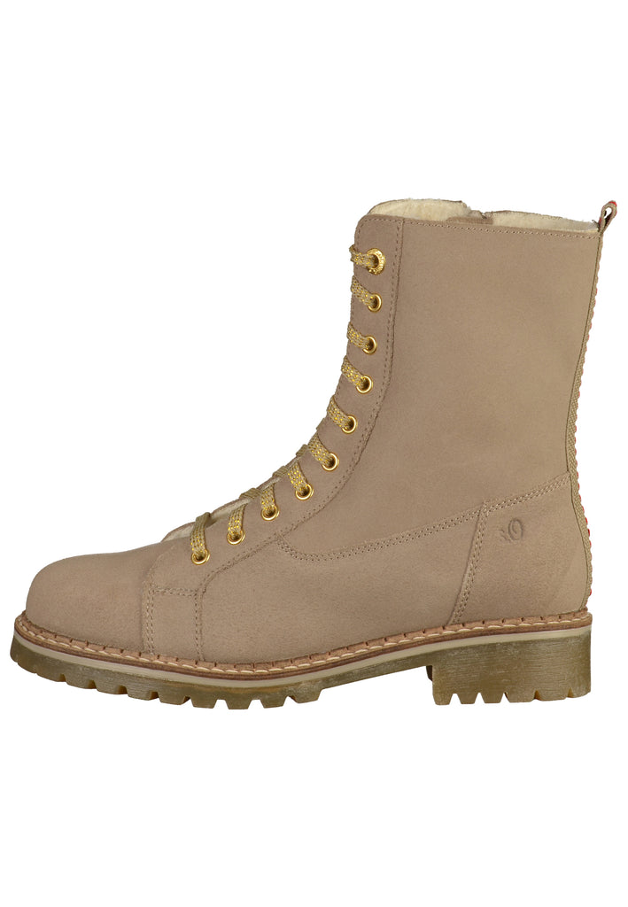 s.Oliver Stiefelette Leder Beige - surf4shoes