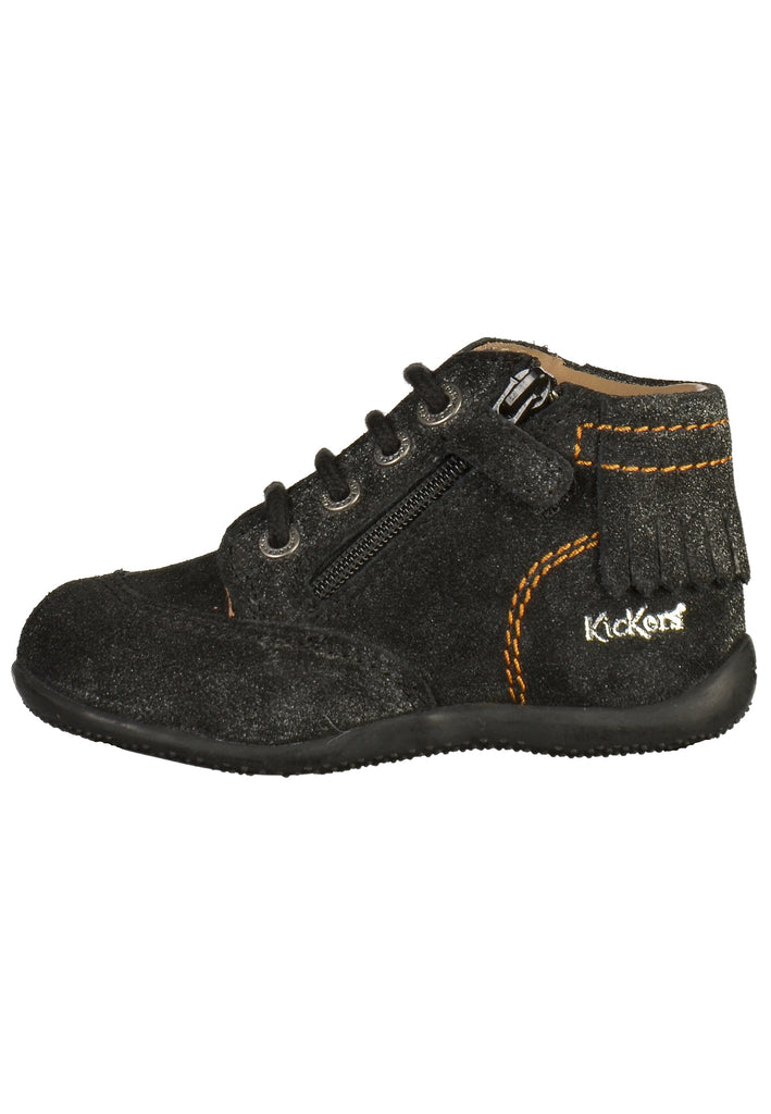 Kickers Halbschuhe Leder Schwarz - surf4shoes