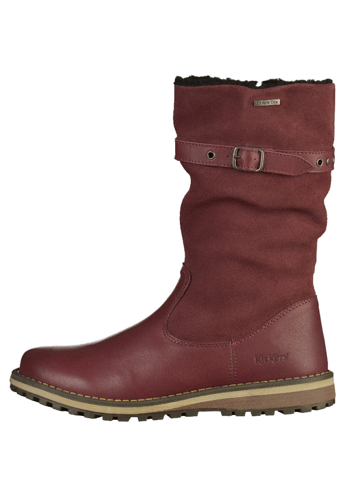 Kickers Stiefel Leder Bordeaux - surf4shoes