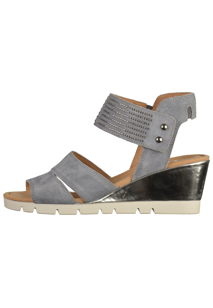 Gabor Sandalen Veloursleder Denim - surf4shoes