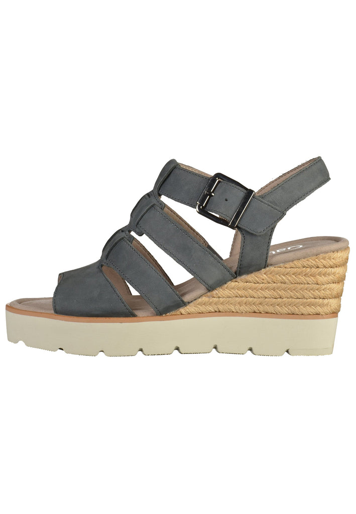 Gabor Sandalen Leder Blau - surf4shoes