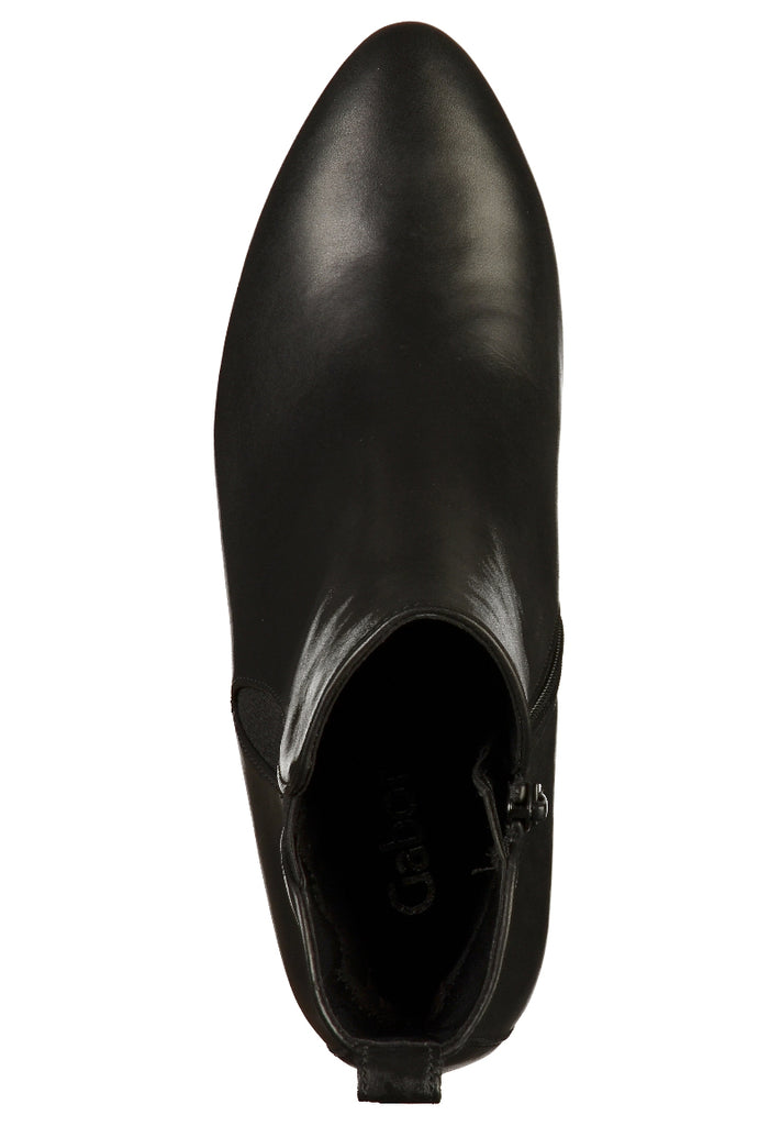 Gabor Stiefelette Leder Schwarz - surf4shoes