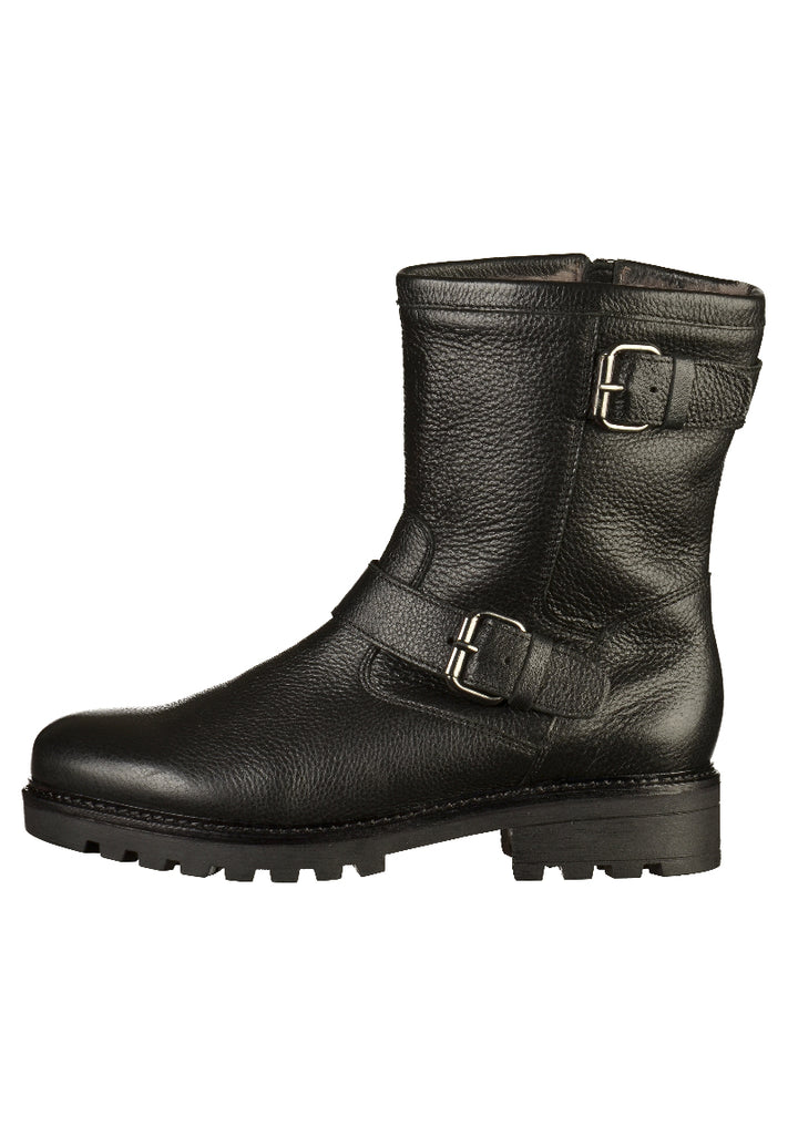 Gabor Stiefelette Leder Schwarz - surf4shoes