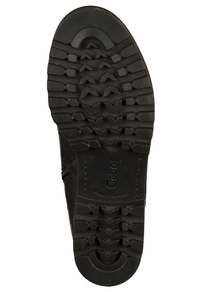 Gabor Stiefelette Leder Schwarz - surf4shoes