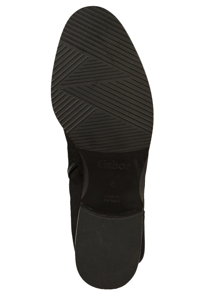 Gabor Stiefel Leder/Textil Schwarz - surf4shoes