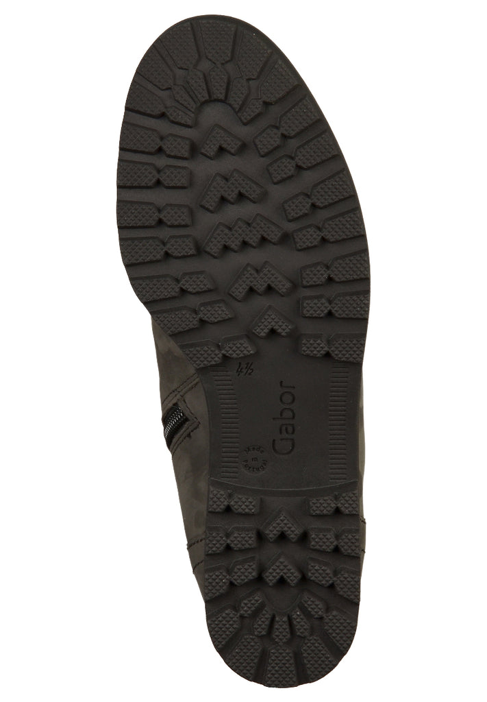 Gabor Stiefelette Nubukleder Dunkelgrau - surf4shoes