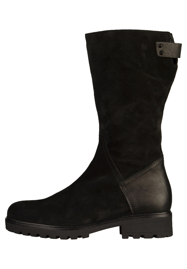 Gabor Stiefel Veloursleder Schwarz - surf4shoes
