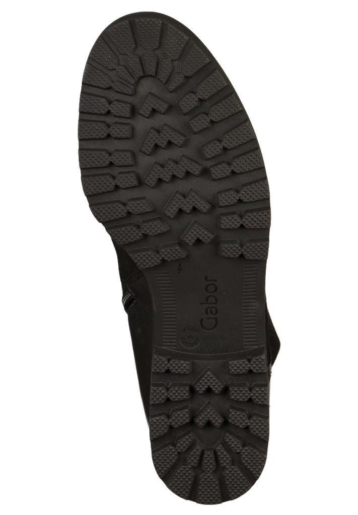 Gabor Stiefel Veloursleder Schwarz - surf4shoes