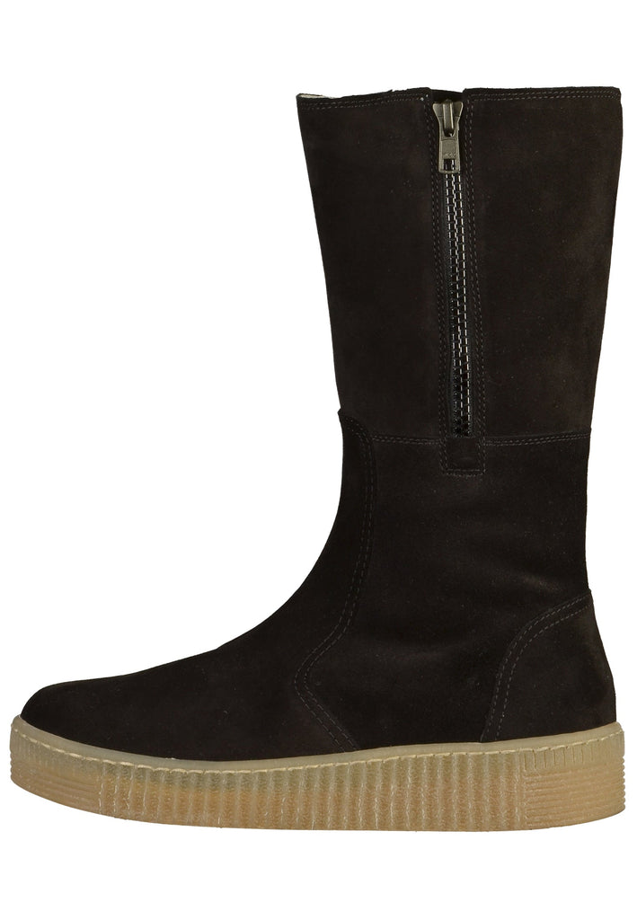 Gabor Stiefel Veloursleder Schwarz - surf4shoes