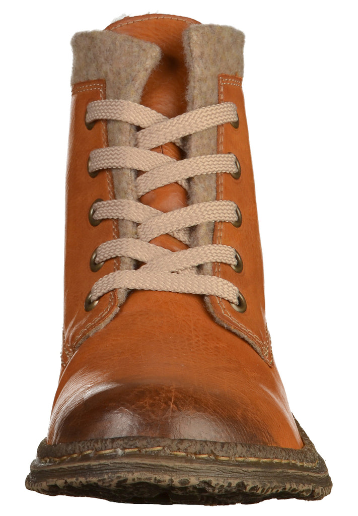 Rieker Stiefelette Lederimitat Braun - surf4shoes