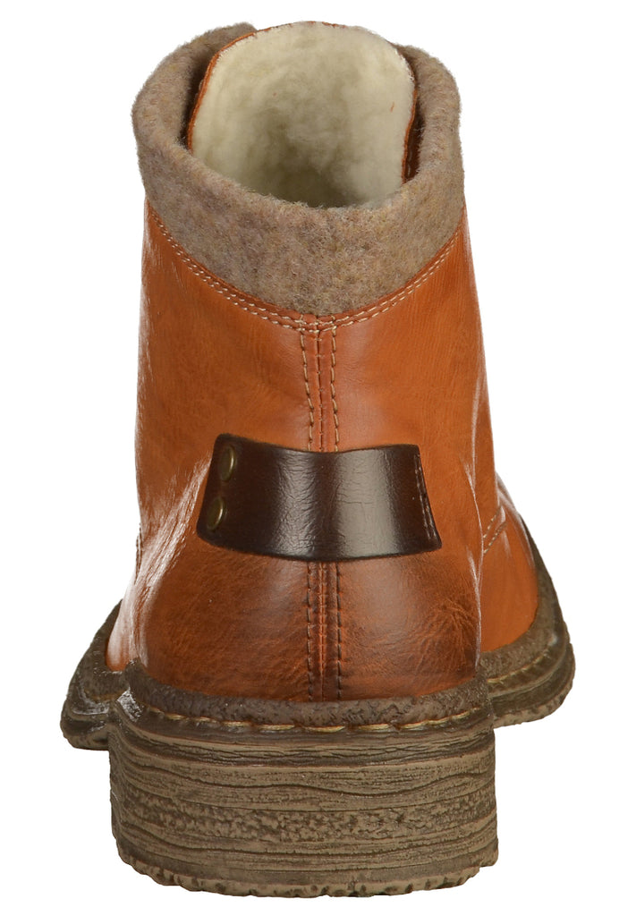 Rieker Stiefelette Lederimitat Braun - surf4shoes