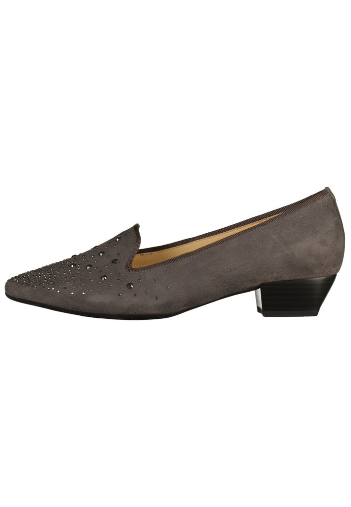 Gabor Pumps Leder Dunkelgrau - surf4shoes