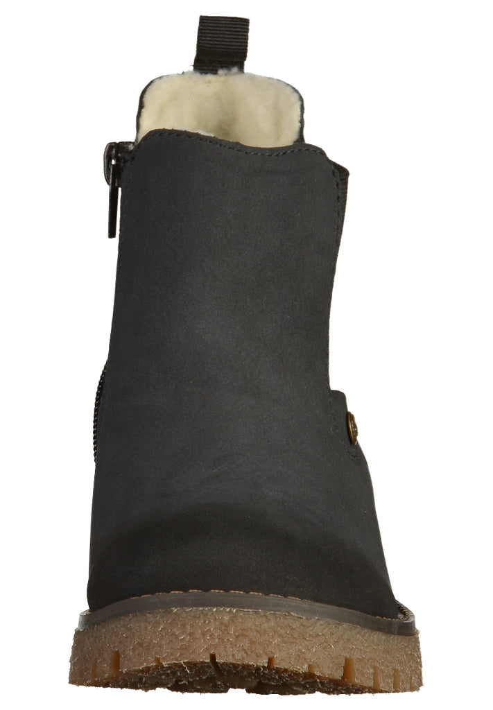 Rieker Stiefelette Lederimitat Blau - surf4shoes