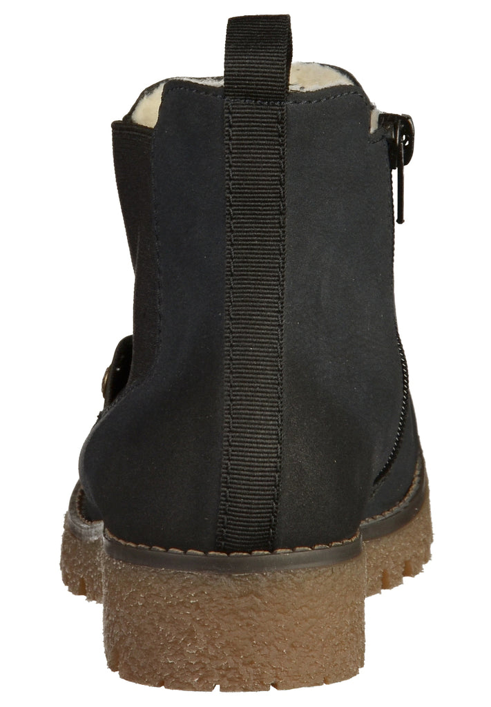 Rieker Stiefelette Lederimitat Blau - surf4shoes