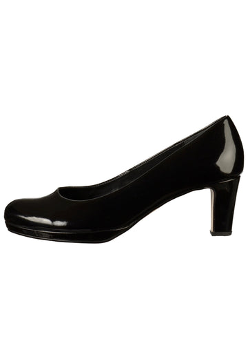 Gabor Pumps Lederimitat Schwarz - surf4shoes