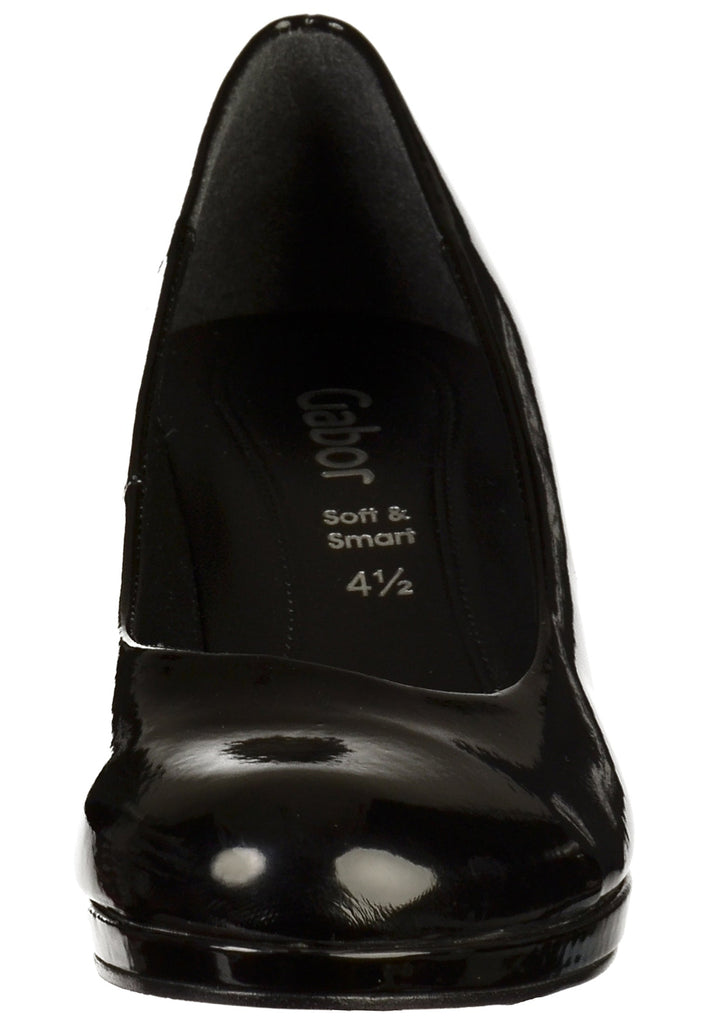 Gabor Pumps Lederimitat Schwarz - surf4shoes