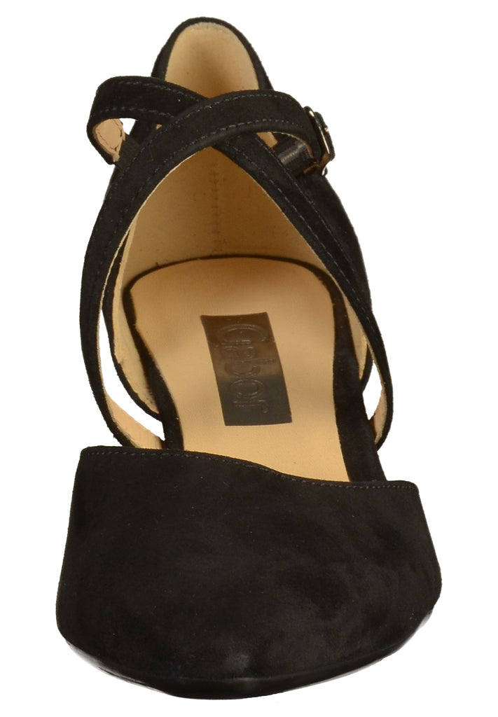 Gabor Pumps Nubukleder Schwarz - surf4shoes