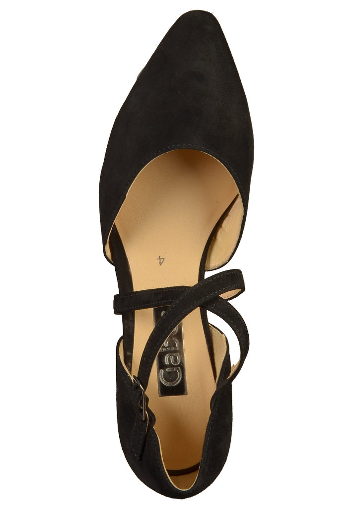 Gabor Pumps Nubukleder Schwarz - surf4shoes