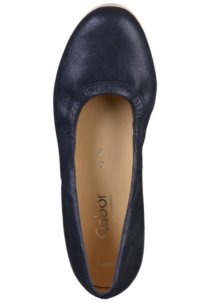 Gabor Ballerinas Leder Dunkelblau - surf4shoes