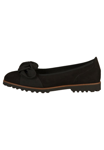 Gabor Slipper Nubukleder Schwarz - surf4shoes