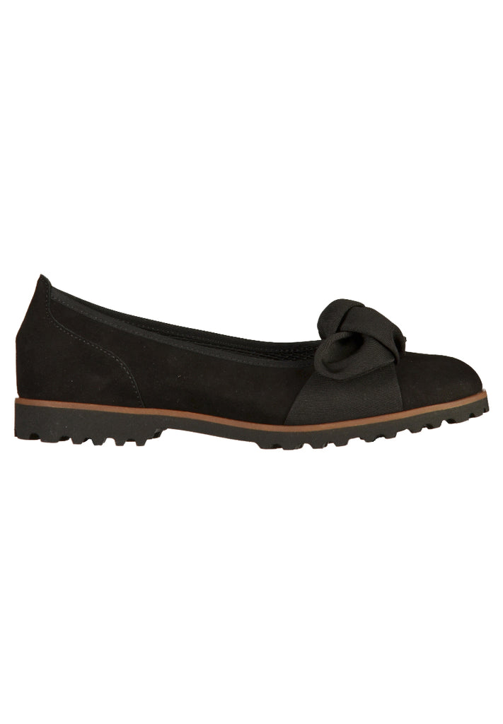 Gabor Slipper Nubukleder Schwarz - surf4shoes