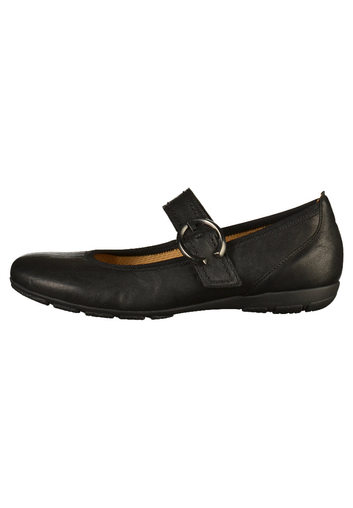 Gabor Ballerinas Leder Schwarz - surf4shoes