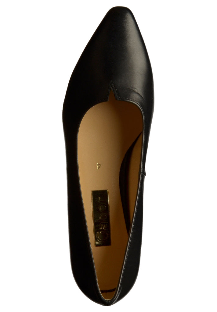 Gabor Pumps Glattleder Schwarz - surf4shoes