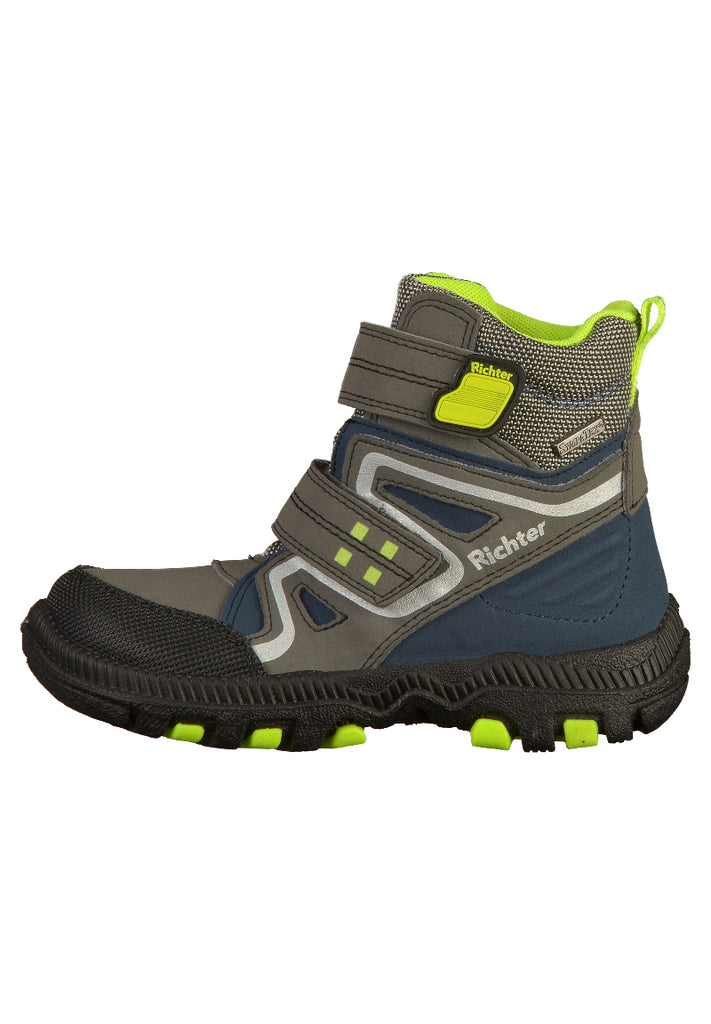 Richter Stiefelette Lederimitat/Mesh Schwarz/Grau - surf4shoes