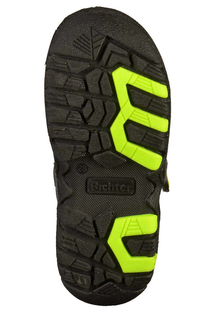 Richter Stiefelette Lederimitat/Mesh Schwarz/Grau - surf4shoes