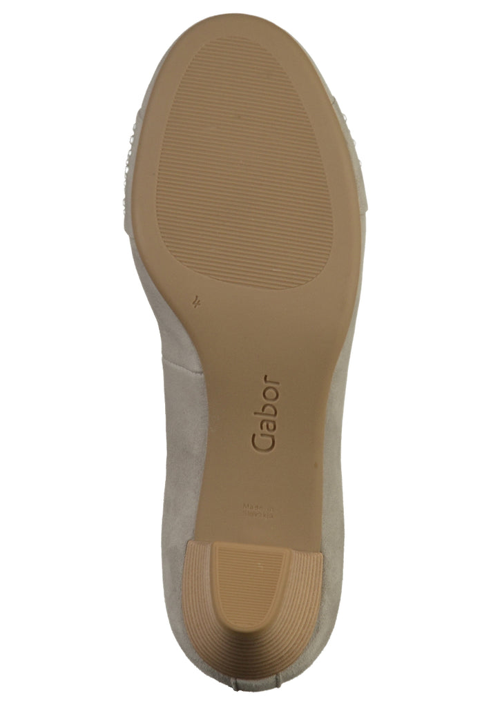 Gabor Pumps Nubukleder Grau - surf4shoes