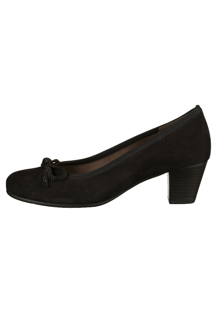 Gabor Pumps Nubukleder Schwarz - surf4shoes