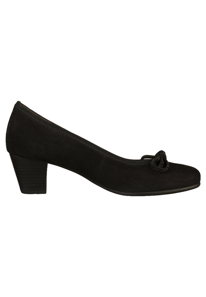 Gabor Pumps Nubukleder Schwarz - surf4shoes