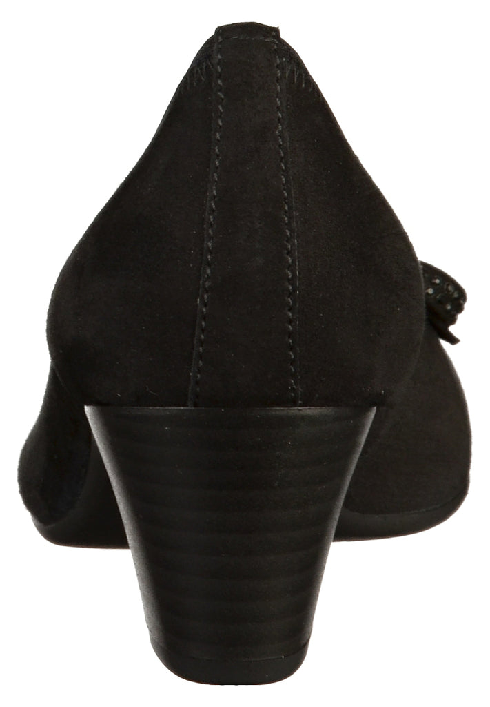 Gabor Pumps Nubukleder Schwarz - surf4shoes