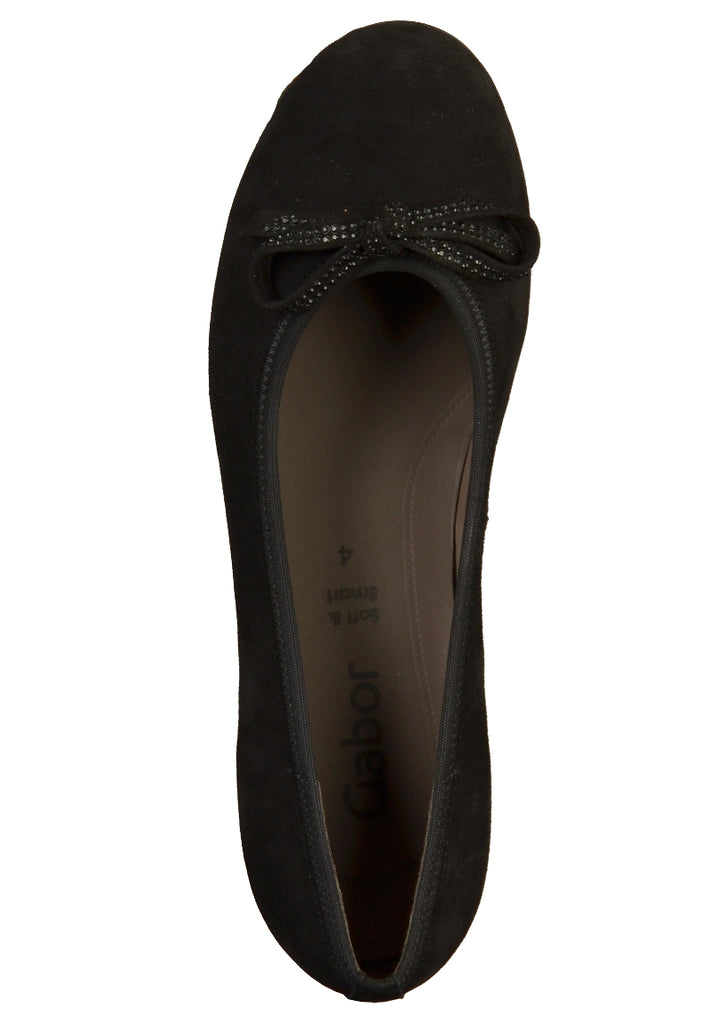 Gabor Pumps Nubukleder Schwarz - surf4shoes