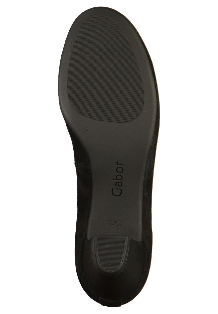Gabor Pumps Nubukleder Schwarz - surf4shoes
