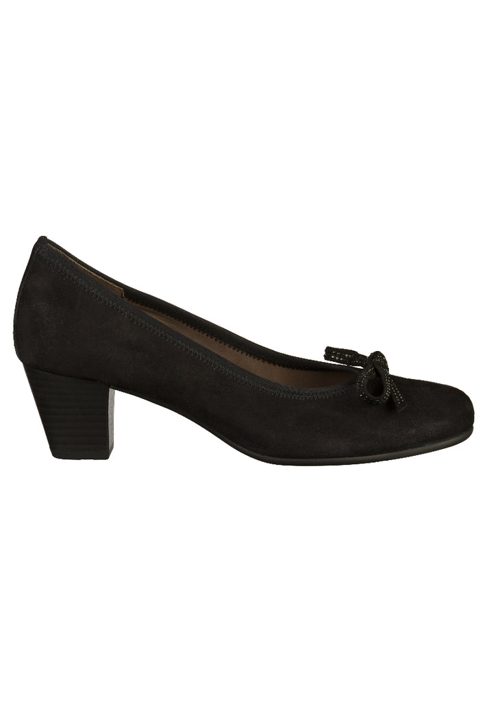 Gabor Pumps Nubukleder Schwarz - surf4shoes
