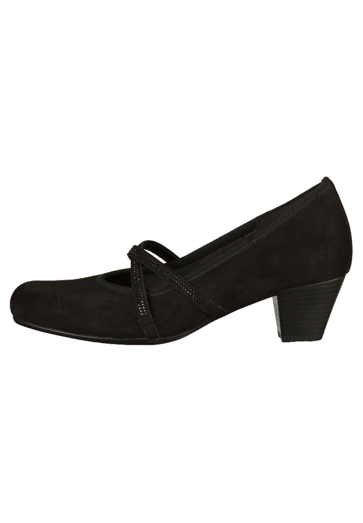 Gabor Pumps Nubukleder Schwarz - surf4shoes