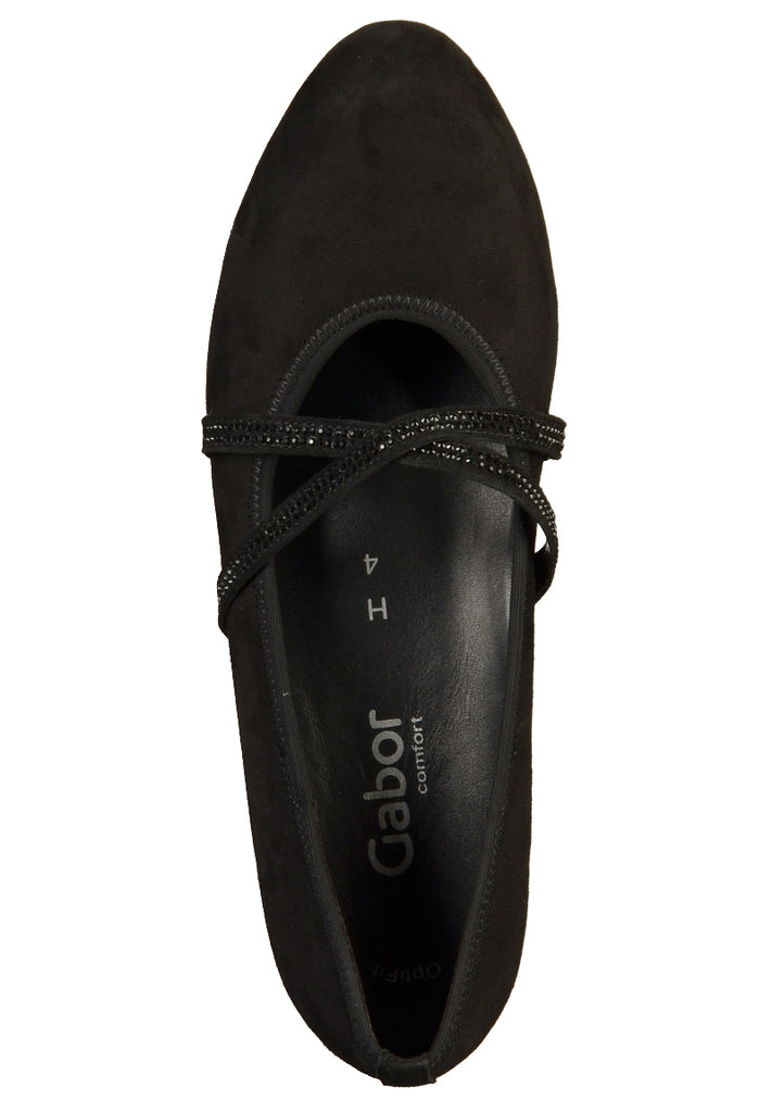 Gabor Pumps Nubukleder Schwarz - surf4shoes
