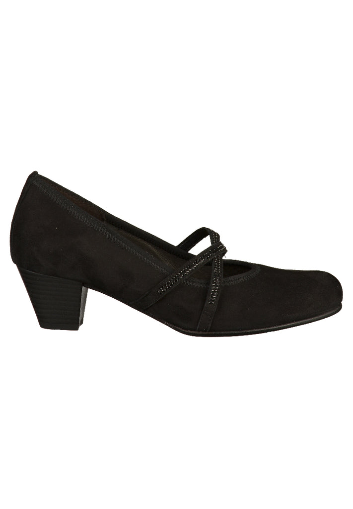 Gabor Pumps Nubukleder Schwarz - surf4shoes