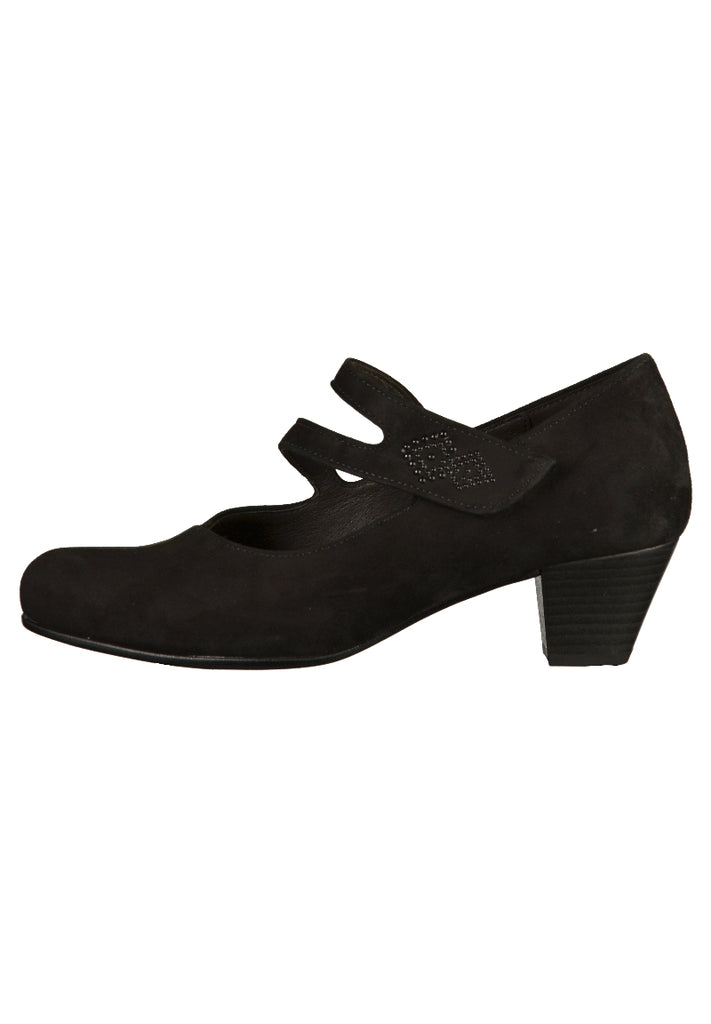 Gabor Pumps Nubukleder Schwarz - surf4shoes