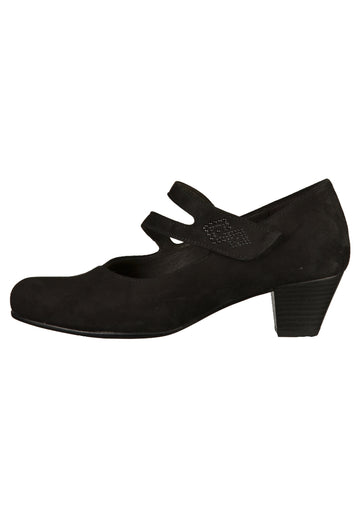 Gabor Pumps Nubukleder Schwarz - surf4shoes