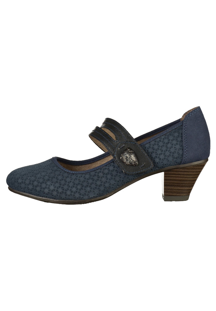 Jana Pumps Leder Navy - surf4shoes